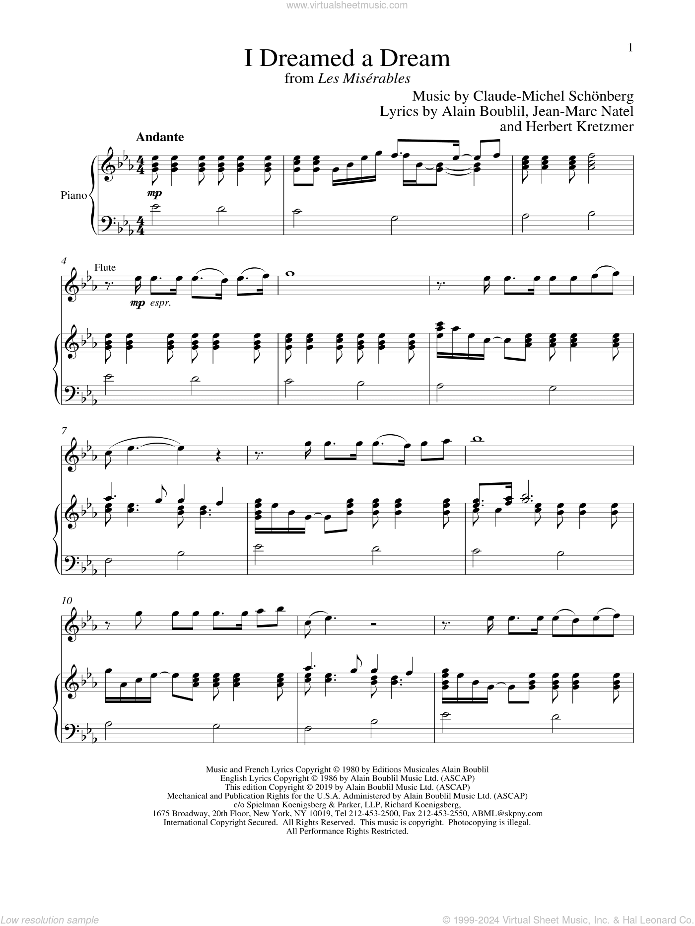 I Dreamed A Dream (from Les Miserables)