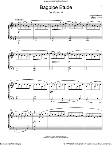 Bagpipe Etude, Op. 47, No. 11