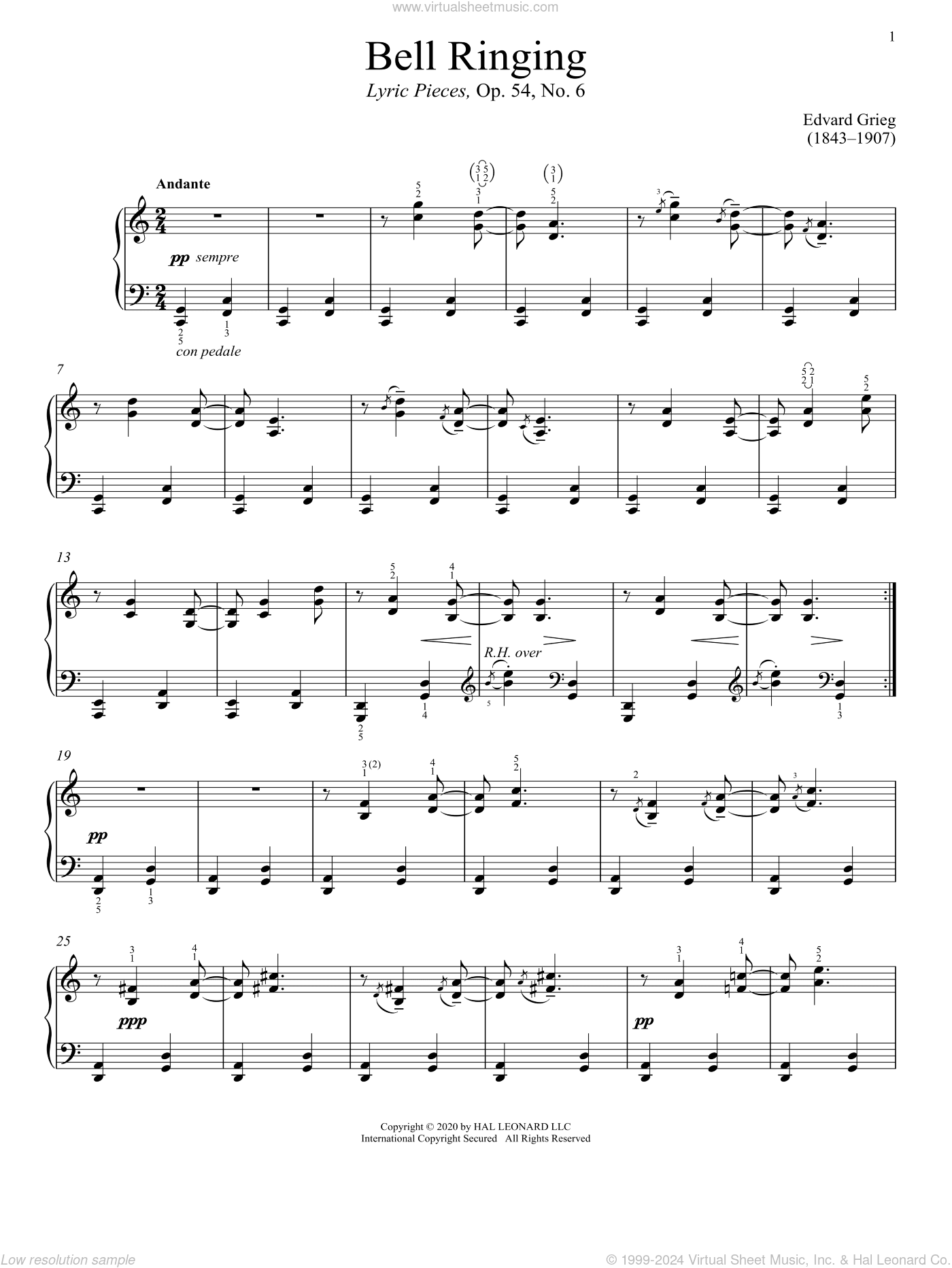 Bell Ringing, Op. 54, No. 6