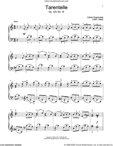 Tarentelle, Op. 123, No. 10