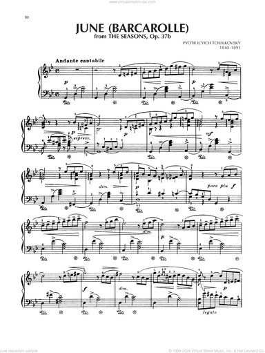 June: Barcarolle, Op. 37a/b