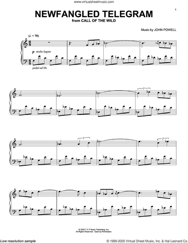 Newfangled Telegram (from The Call Of The Wild) (arr. Batu Sener)
