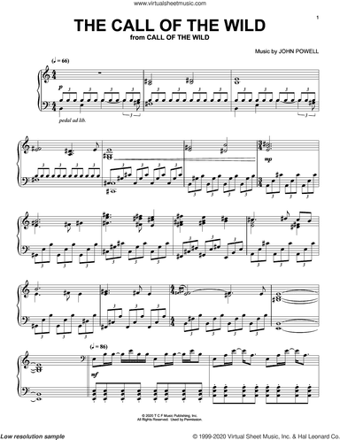 The Call Of The Wild (from The Call Of The Wild) (arr. Batu Sener)