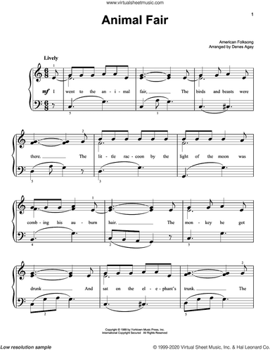 Animal Fair (arr. Denes Agay)