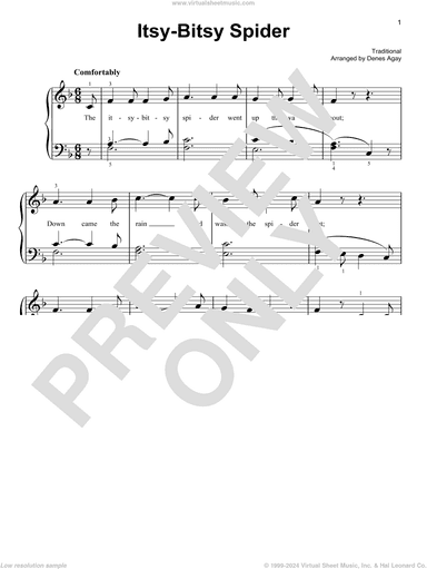 Itsy Bitsy Spider (arr. Denes Agay)