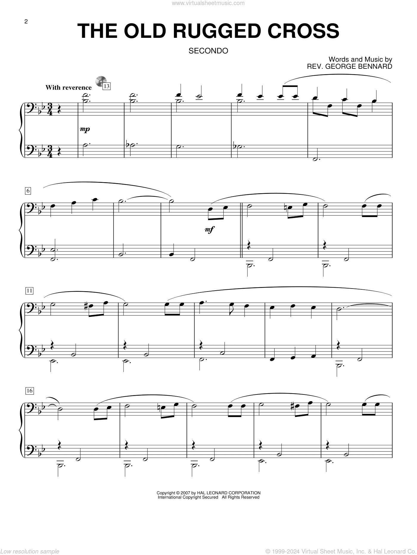 The Old Rugged Cross (arr. Larry Moore)