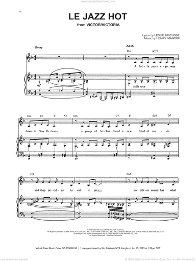 Le Jazz Hot (from Victor/Victoria)
