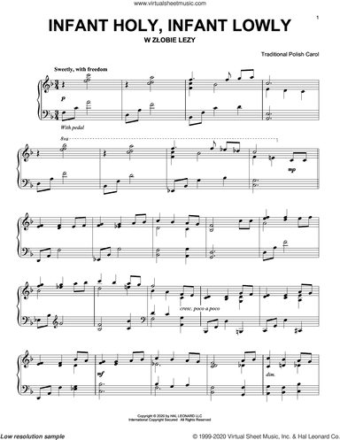 Infant Holy, Infant Lowly, (intermediate)
