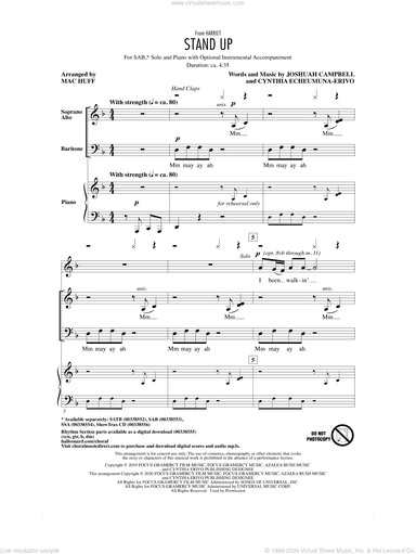Stand Up (from Harriet) (arr. Mac Huff)