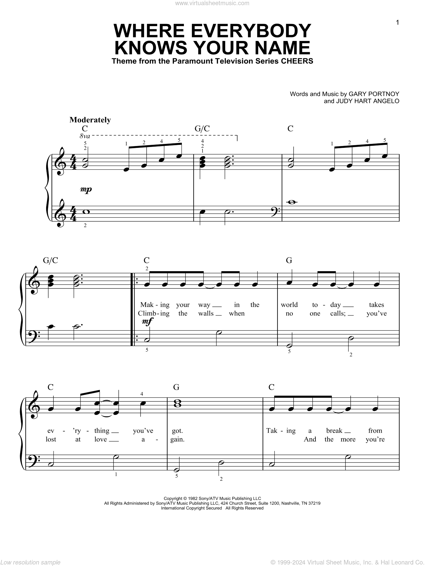 Where Everybody Knows Your Name (Theme from Cheers)