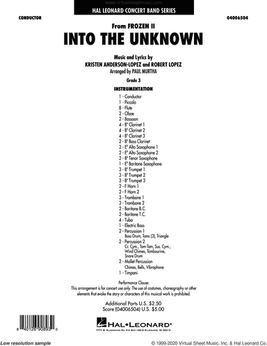 Into the Unknown (from Disney's Frozen 2) (arr. Paul Murtha)