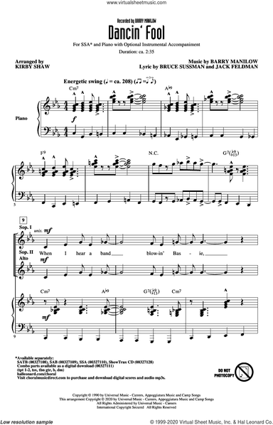 Dancin' Fool (arr. Kirby Shaw)