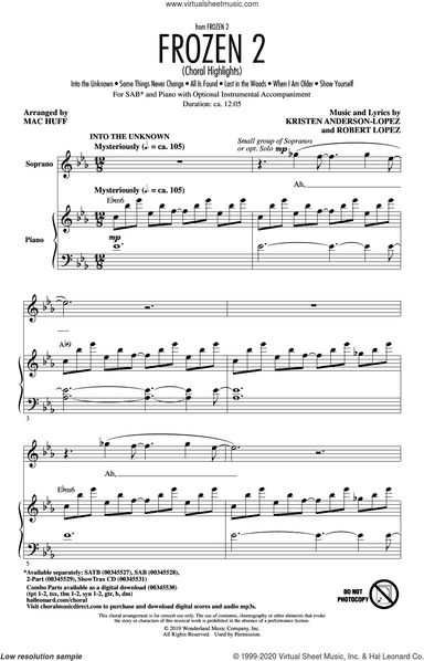 Frozen 2 (Choral Highlights) (arr. Mac Huff)