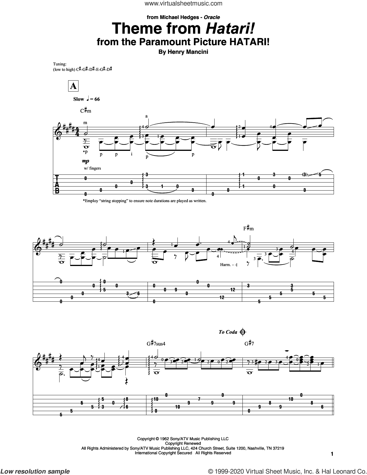 Theme From Hatari!