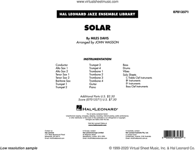 Solar (arr. John Wasson) (COMPLETE)