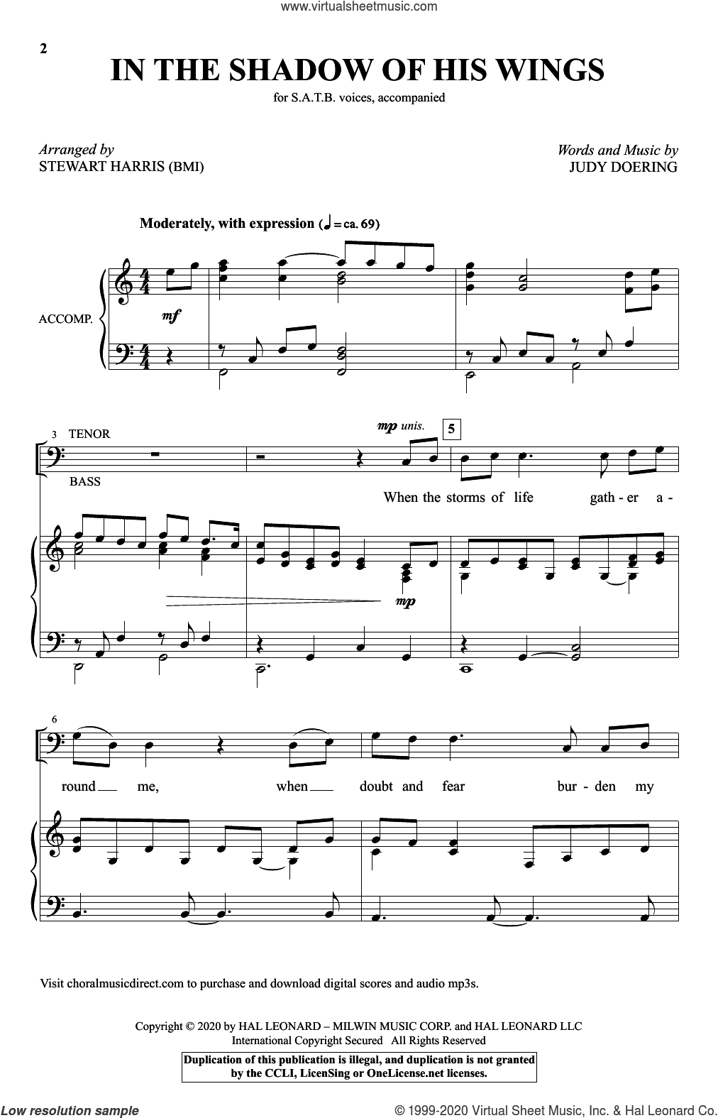 In The Shadow Of His Wings (arr. Stewart Harris)