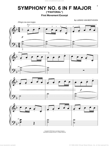 Symphony No. 6 In F Major ("Pastoral"), First Movement Excerpt