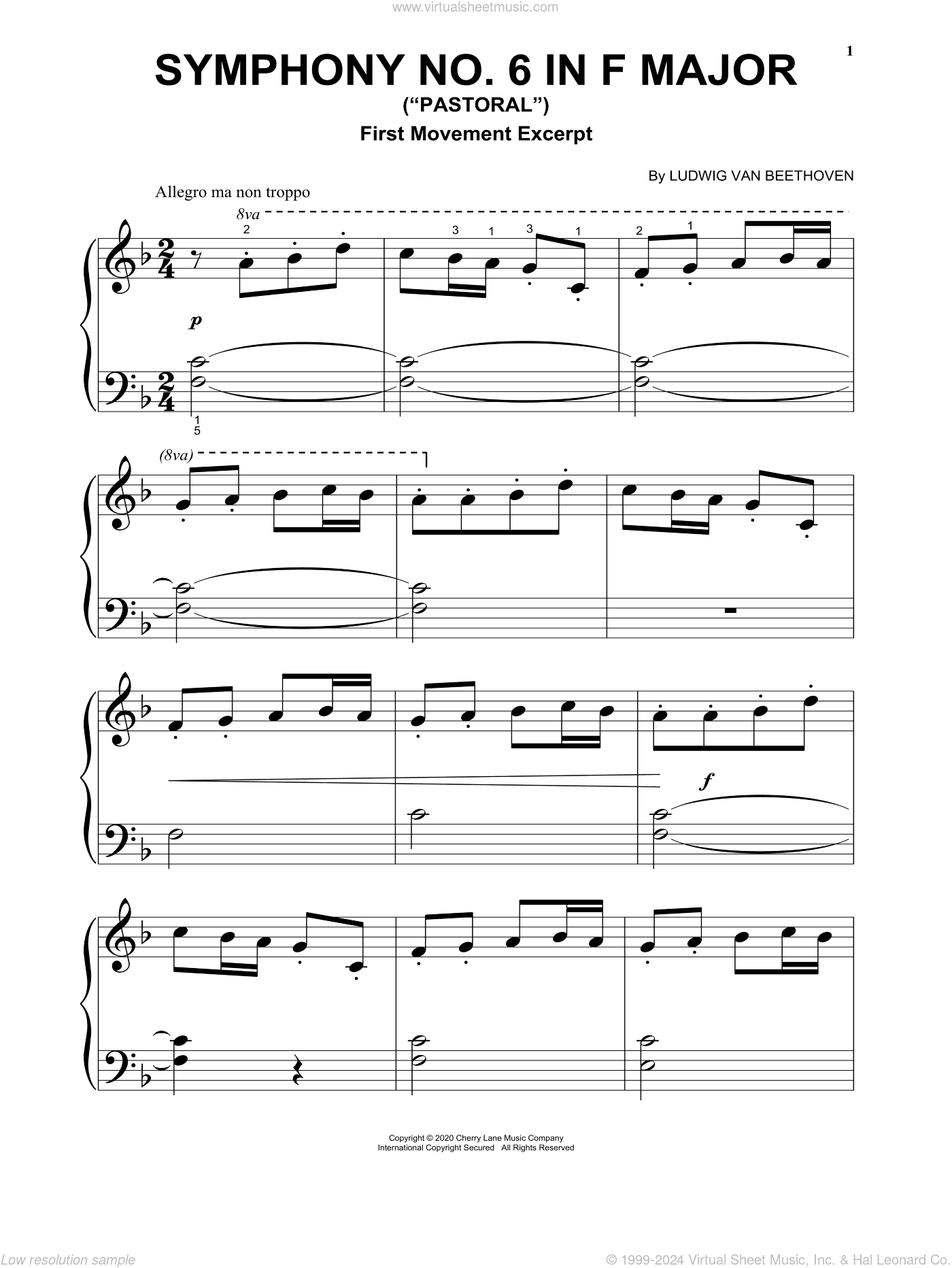 Symphony No. 6 In F Major ("Pastoral"), First Movement Excerpt