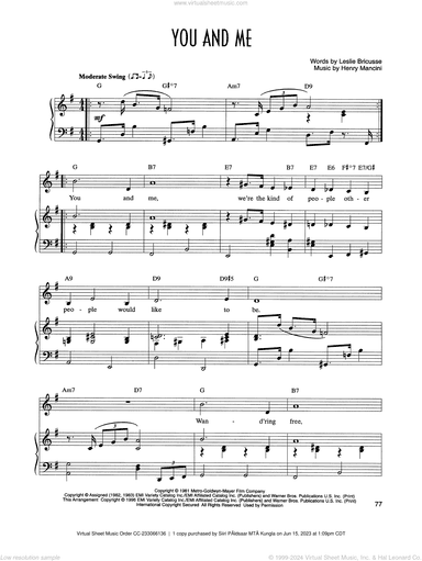 You And Me (from Victor/Victoria)