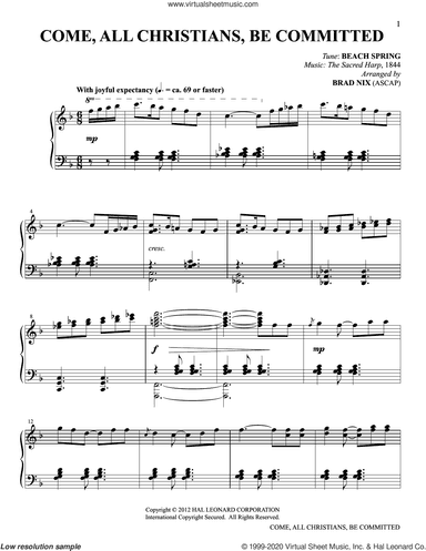 Come, All Christians, Be Committed (arr. Brad Nix)
