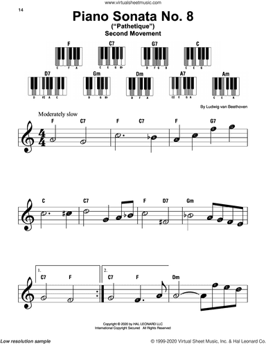 Piano Sonata No. 8 "Pathetique," Second Movement