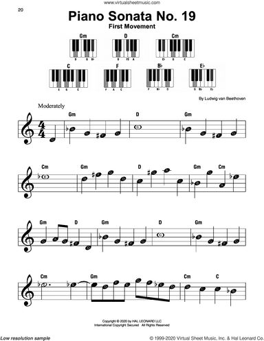 Piano Sonata No. 19, First Movement