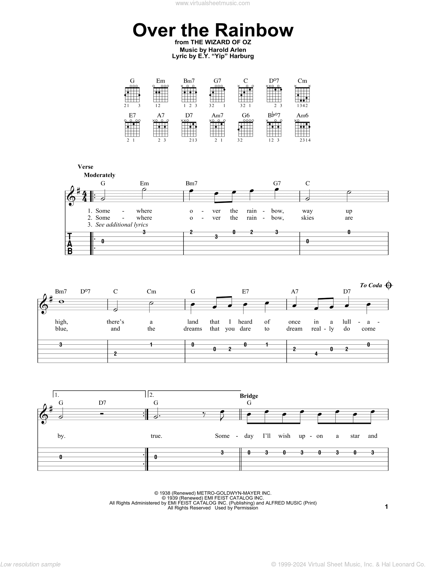 Over The Rainbow (from The Wizard Of Oz)