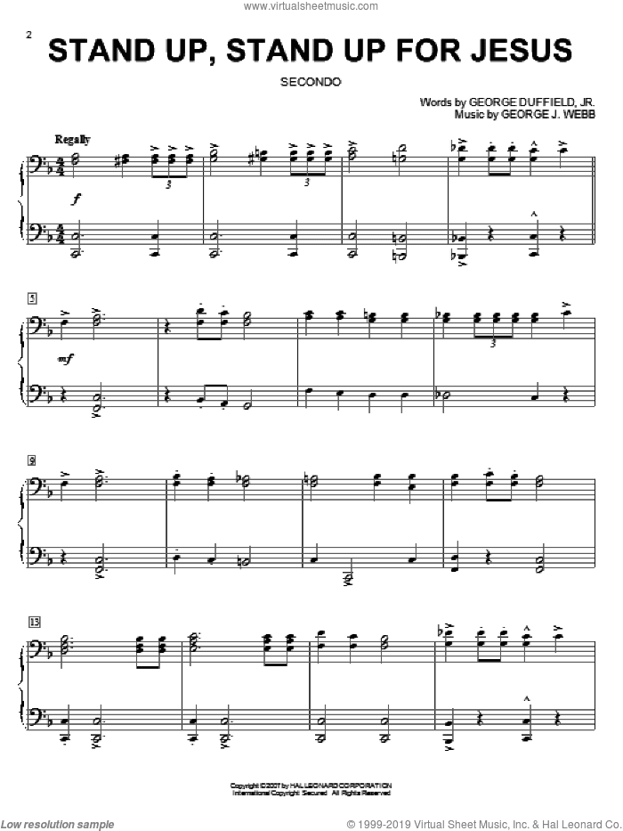 Stand Up, Stand Up For Jesus (arr. Larry Moore)