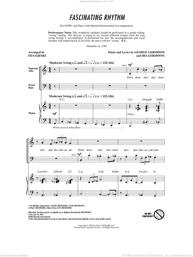 Fascinating Rhythm (from Lady Be Good) (arr. Ed Lojeski)