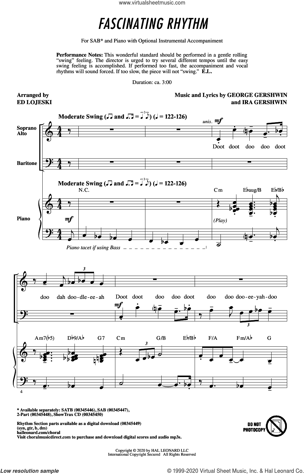 Fascinating Rhythm (from Lady Be Good) (arr. Ed Lojeski)