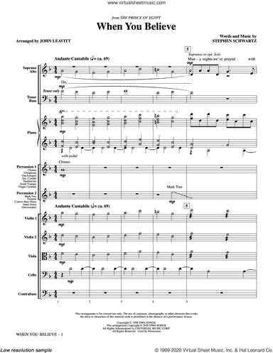 When You Believe (from The Prince Of Egypt) (arr. John Leavitt)