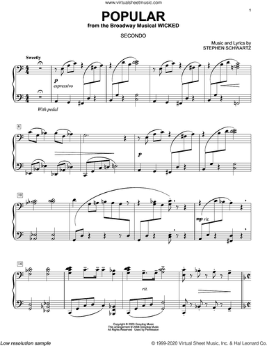 Popular (from Wicked) (arr. Carol Klose)