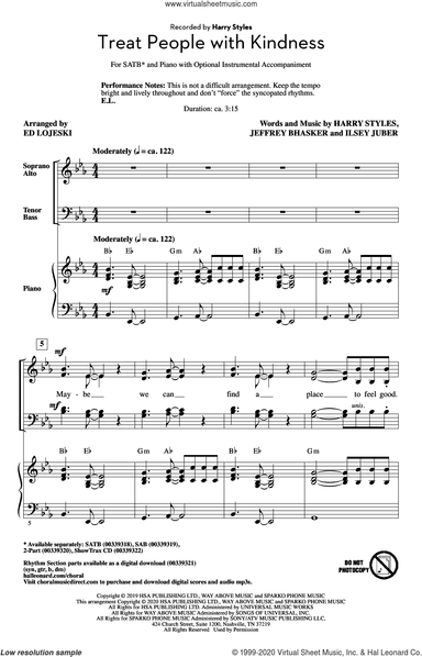 Treat People With Kindness (arr. Ed Lojeski)