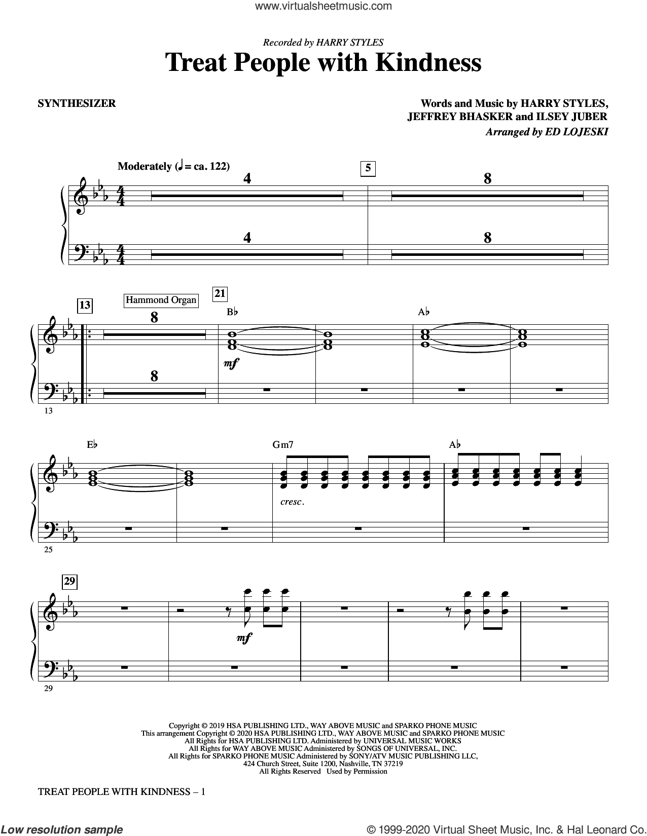 Treat People With Kindness (arr. Ed Lojeski)