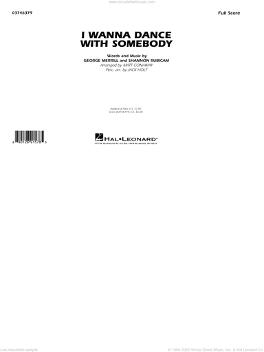 I Wanna Dance with Somebody (arr. Conaway and Holt)