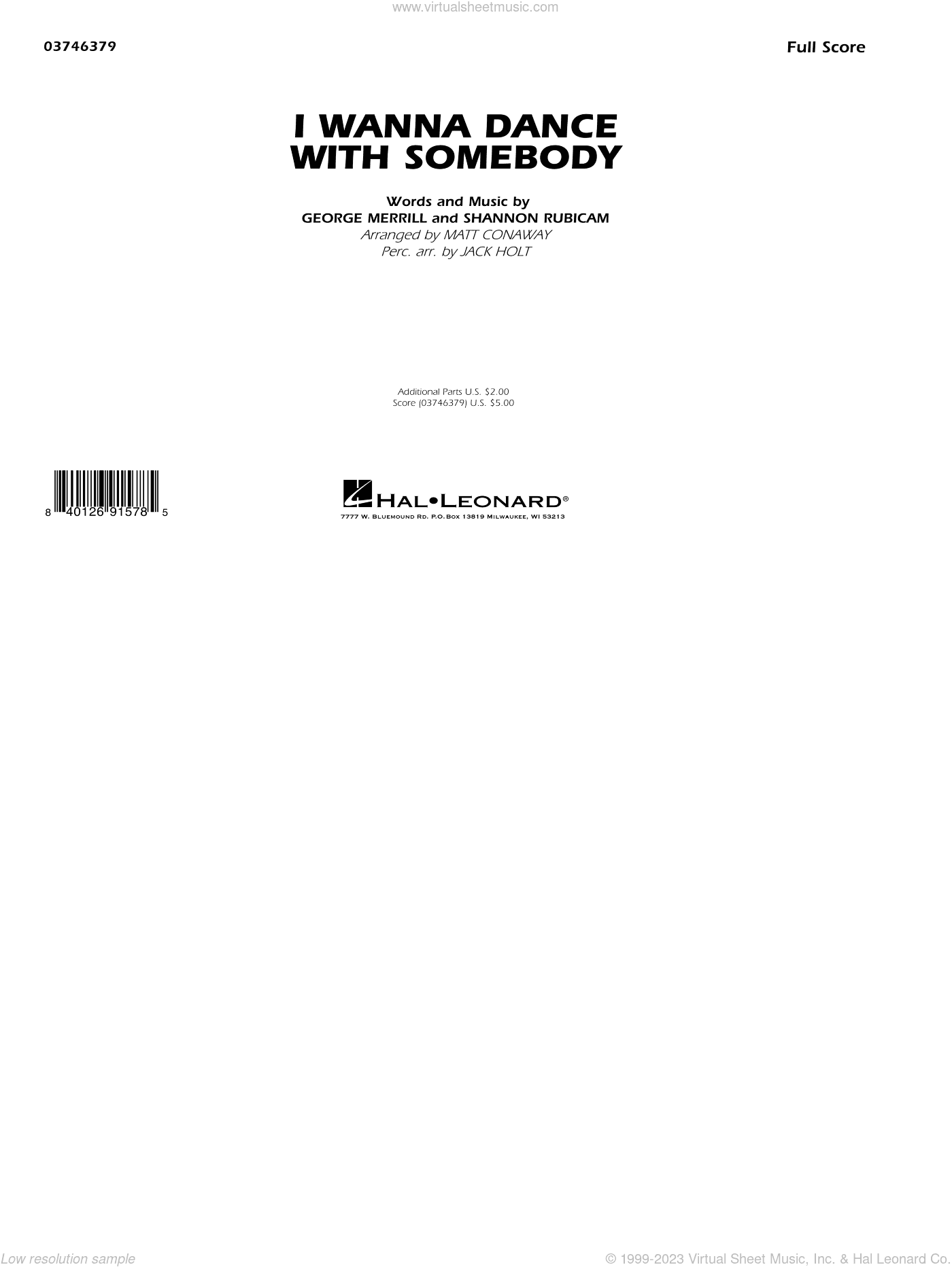 I Wanna Dance with Somebody (arr. Conaway and Holt)
