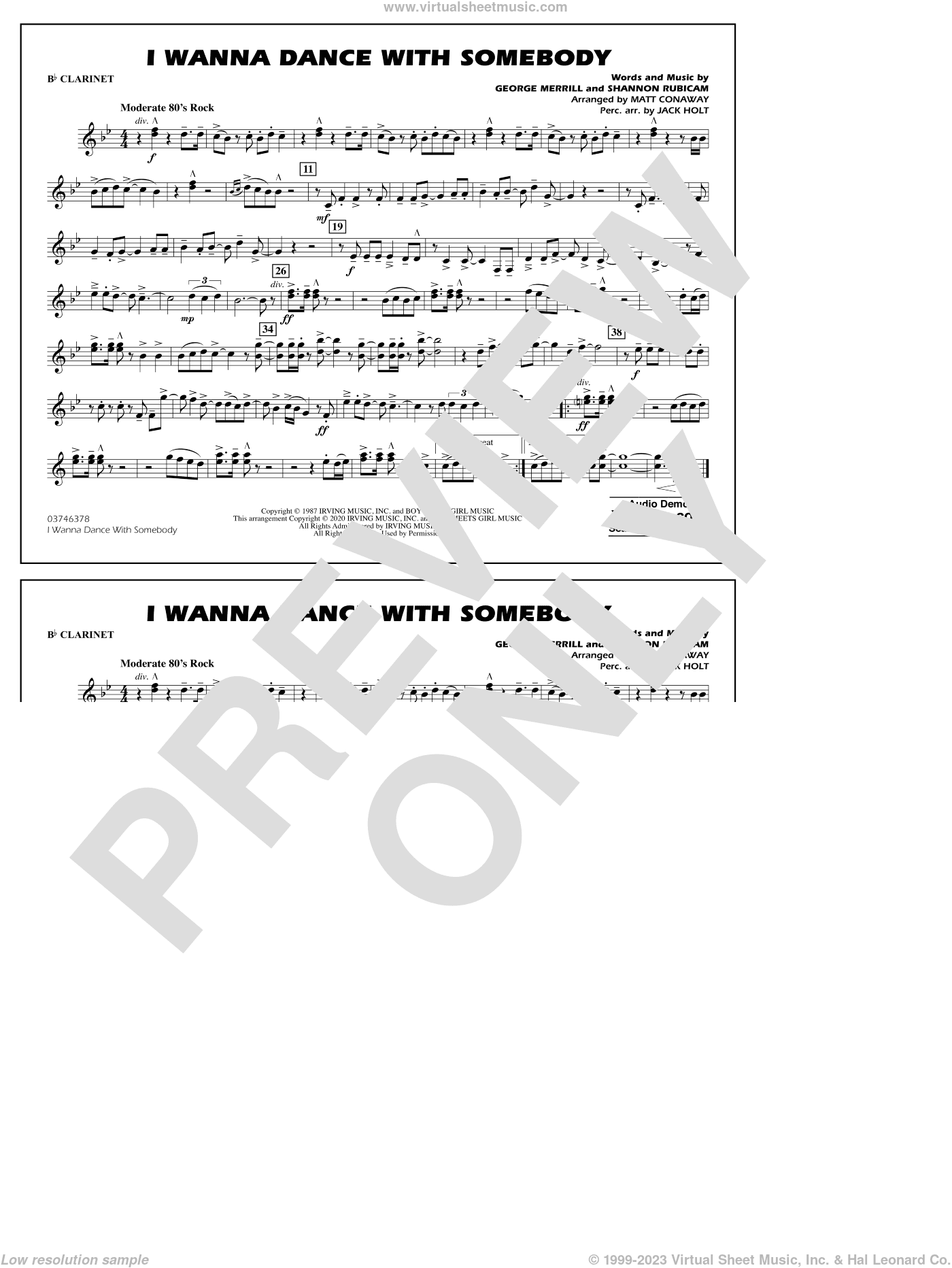I Wanna Dance with Somebody (arr. Conaway and Holt)