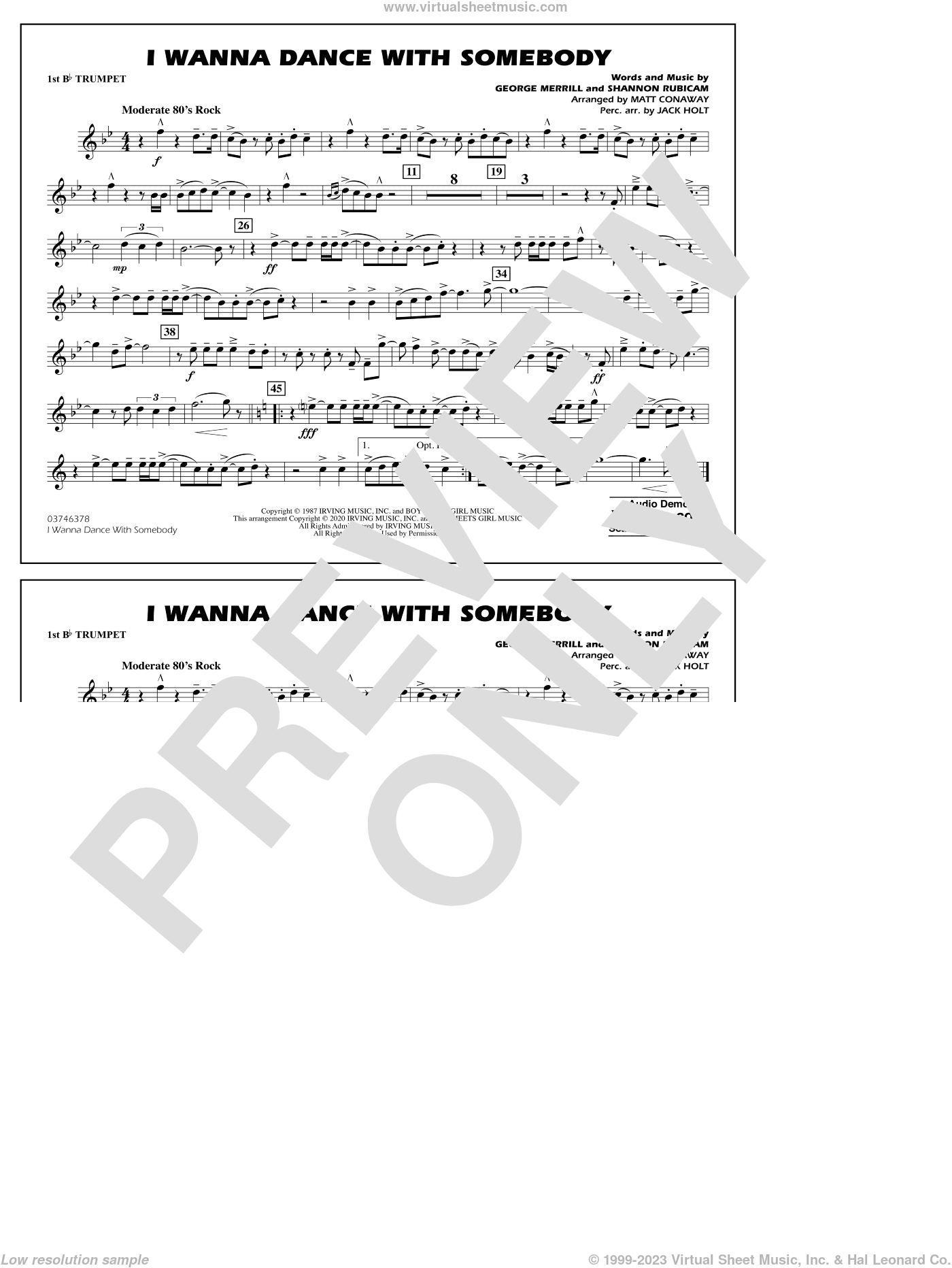 I Wanna Dance with Somebody (arr. Conaway and Holt)