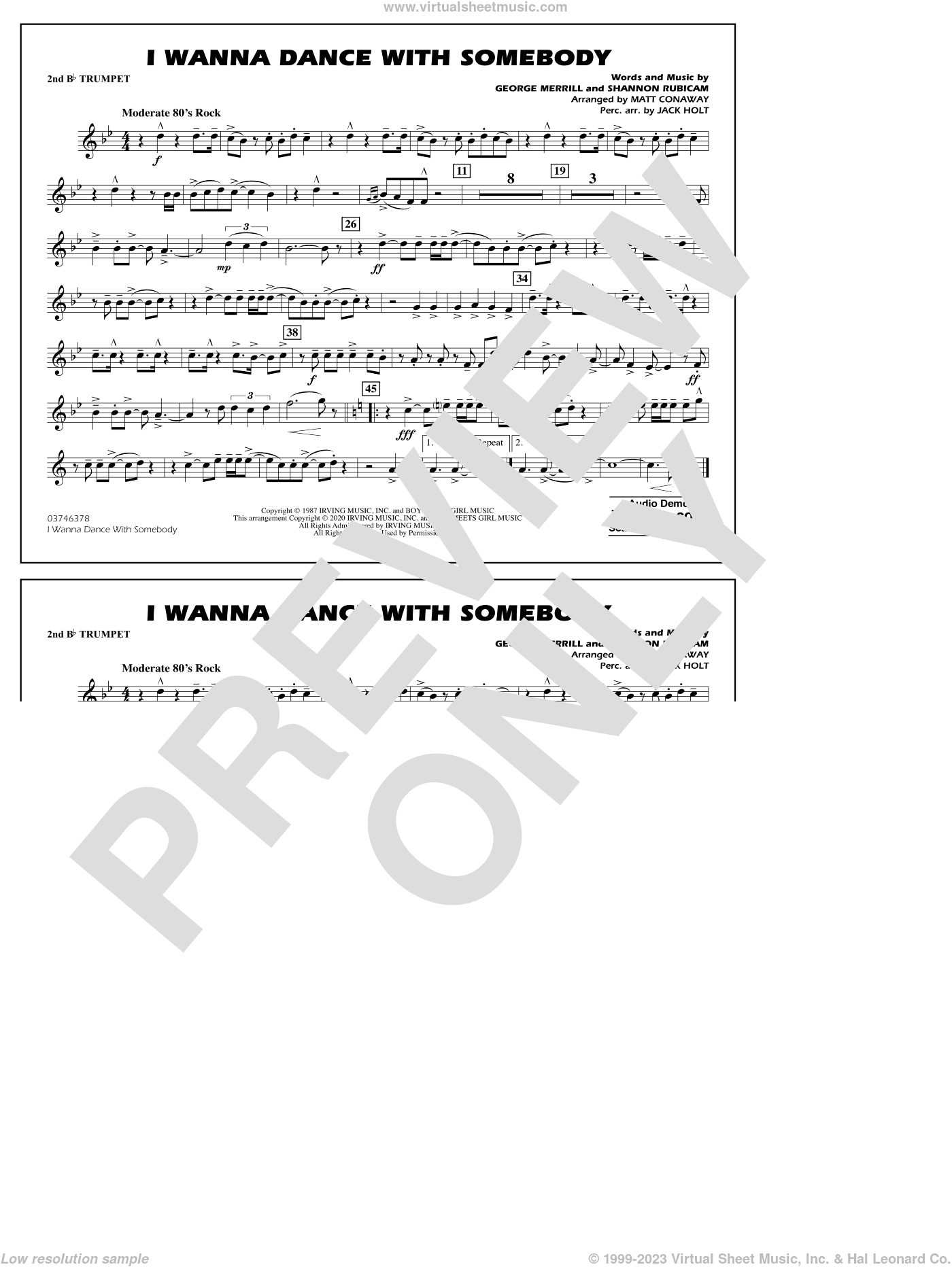 I Wanna Dance with Somebody (arr. Conaway and Holt)