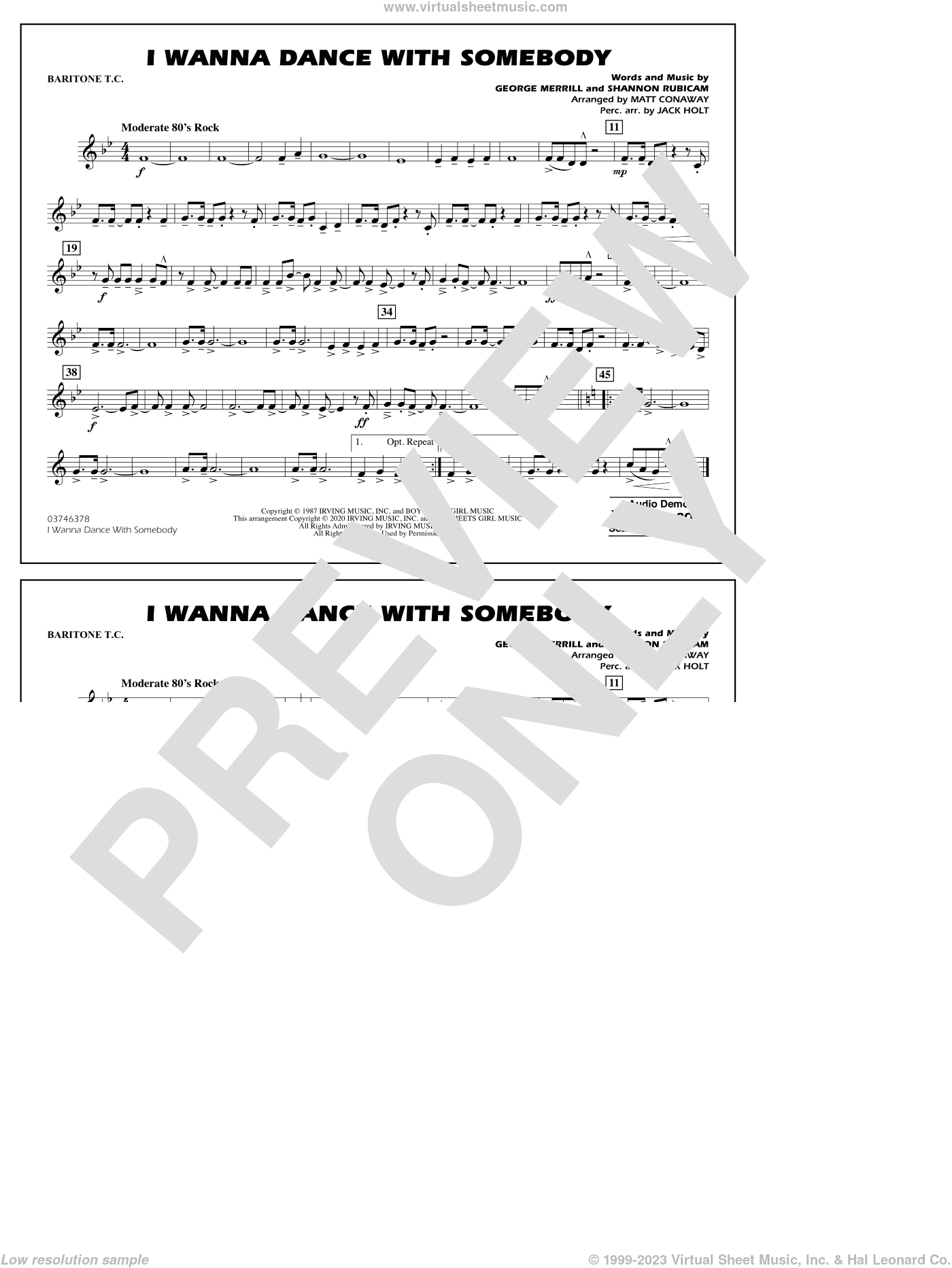I Wanna Dance with Somebody (arr. Conaway and Holt)