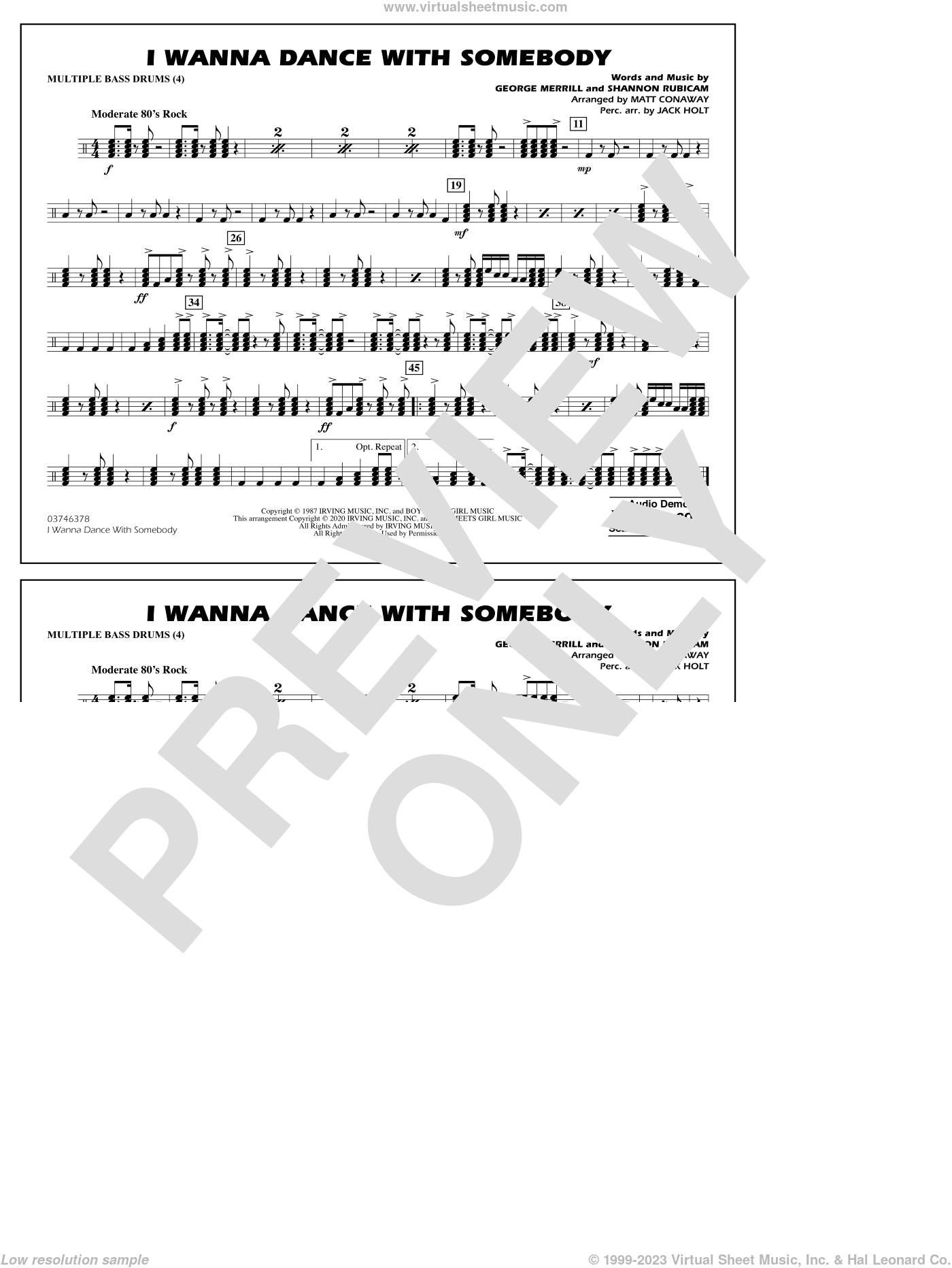 I Wanna Dance with Somebody (arr. Conaway and Holt)