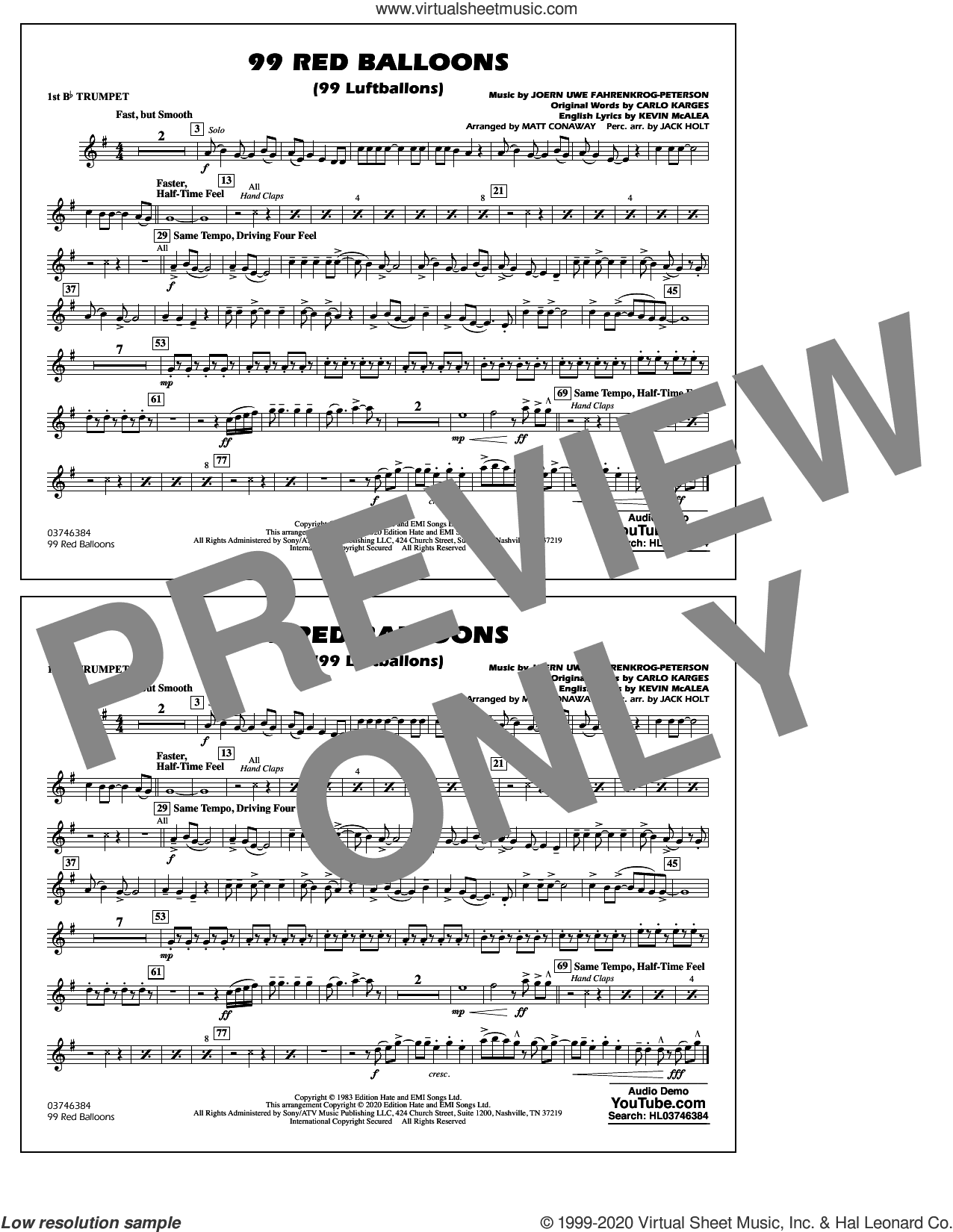 99 Red Balloons (arr. Holt and Conaway)