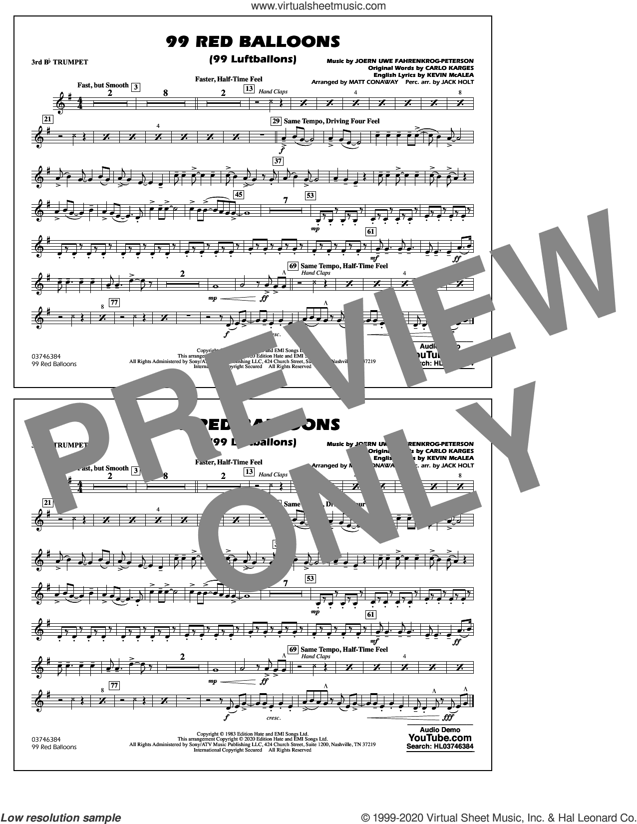 99 Red Balloons (arr. Holt and Conaway)
