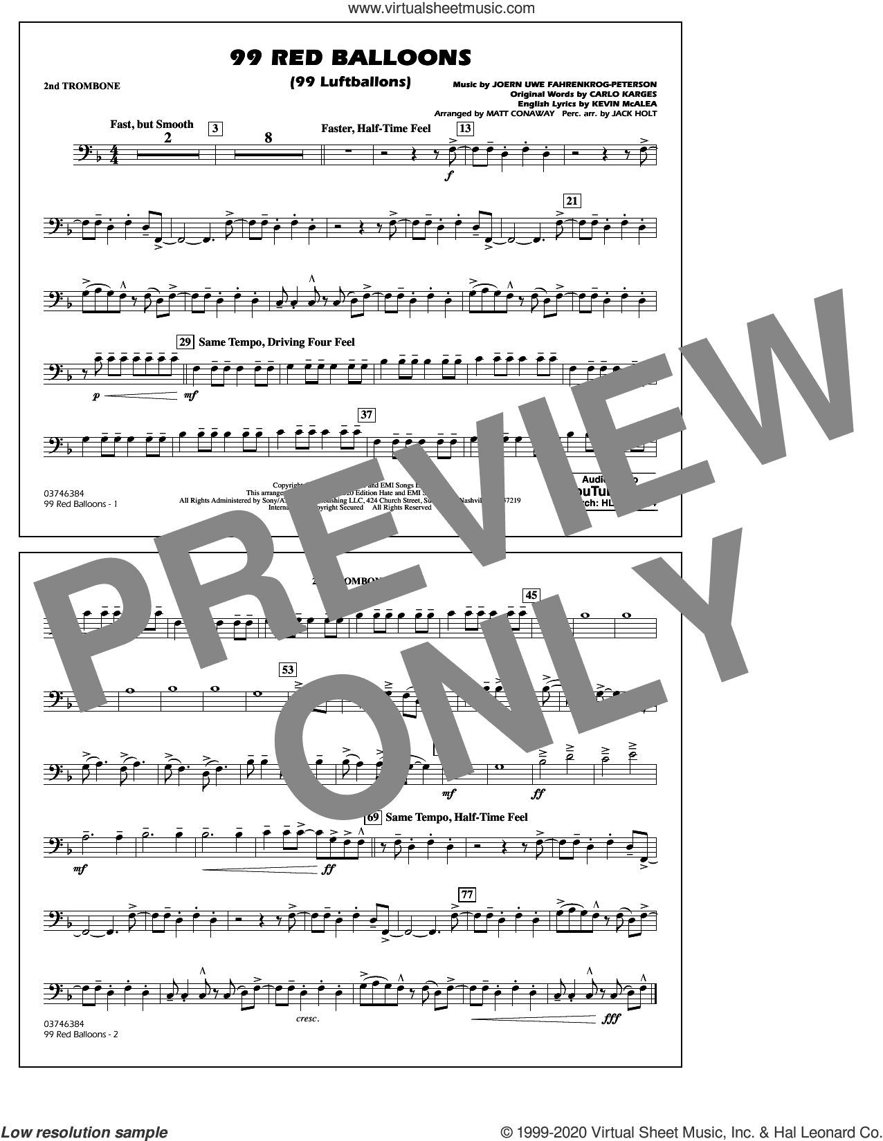 99 Red Balloons (arr. Holt and Conaway)