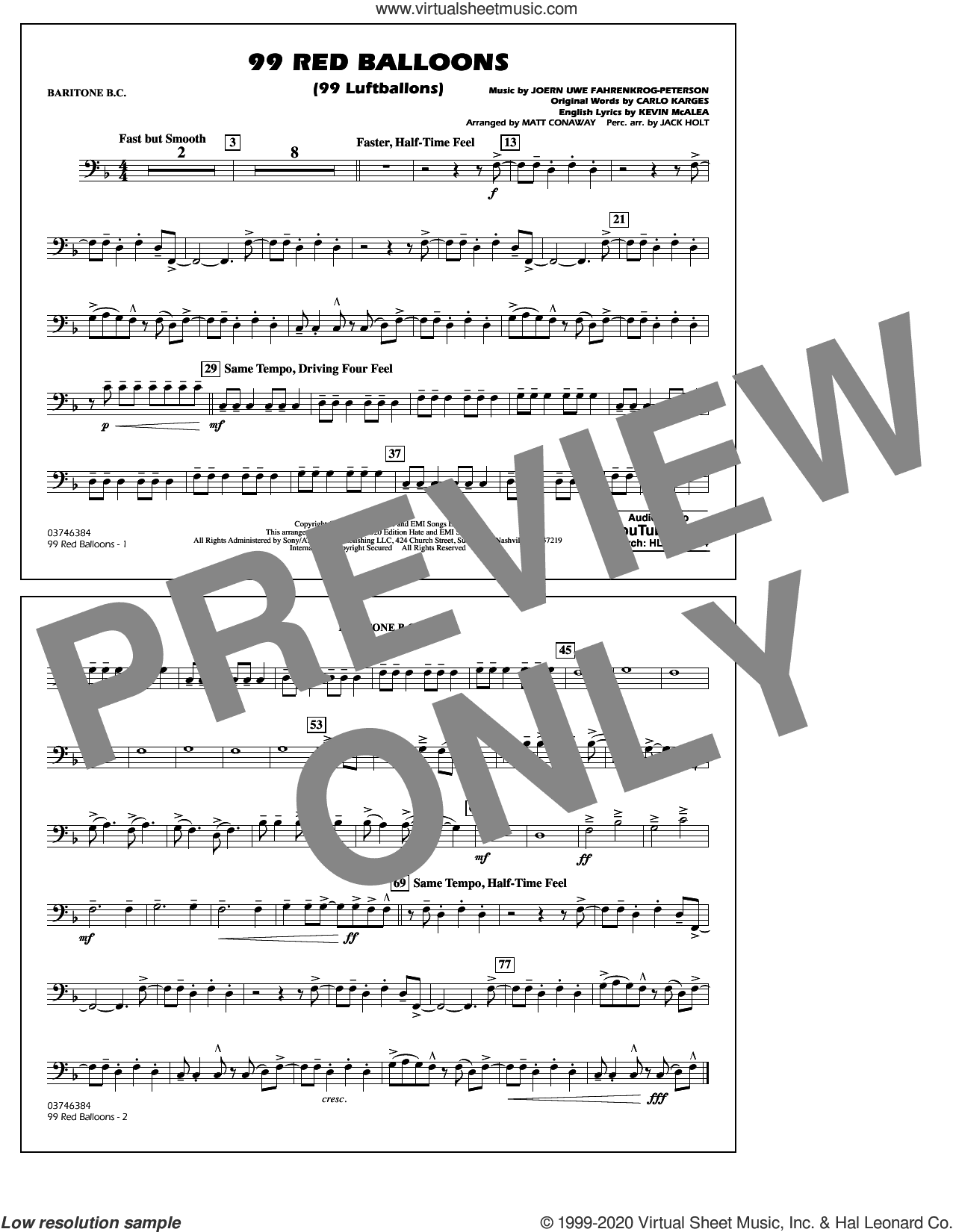 99 Red Balloons (arr. Holt and Conaway)