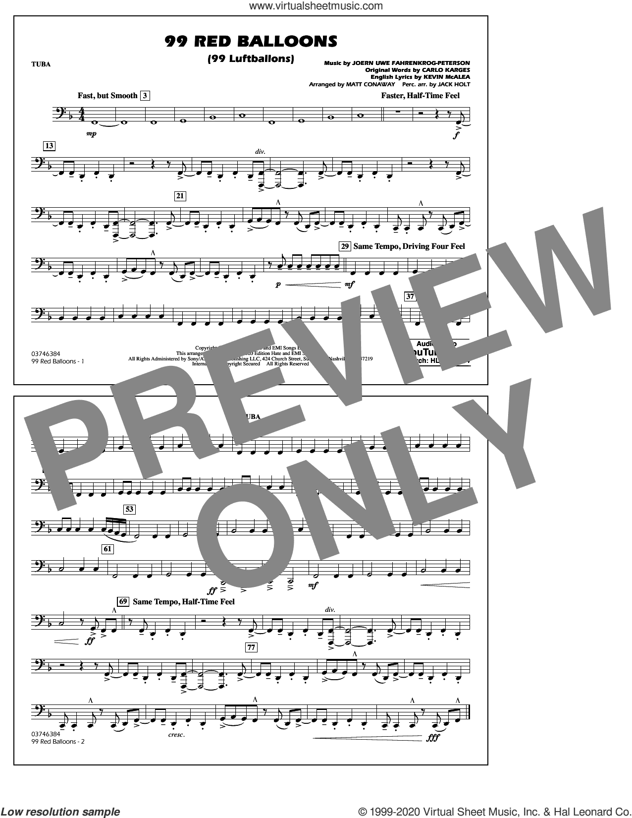 99 Red Balloons (arr. Holt and Conaway)