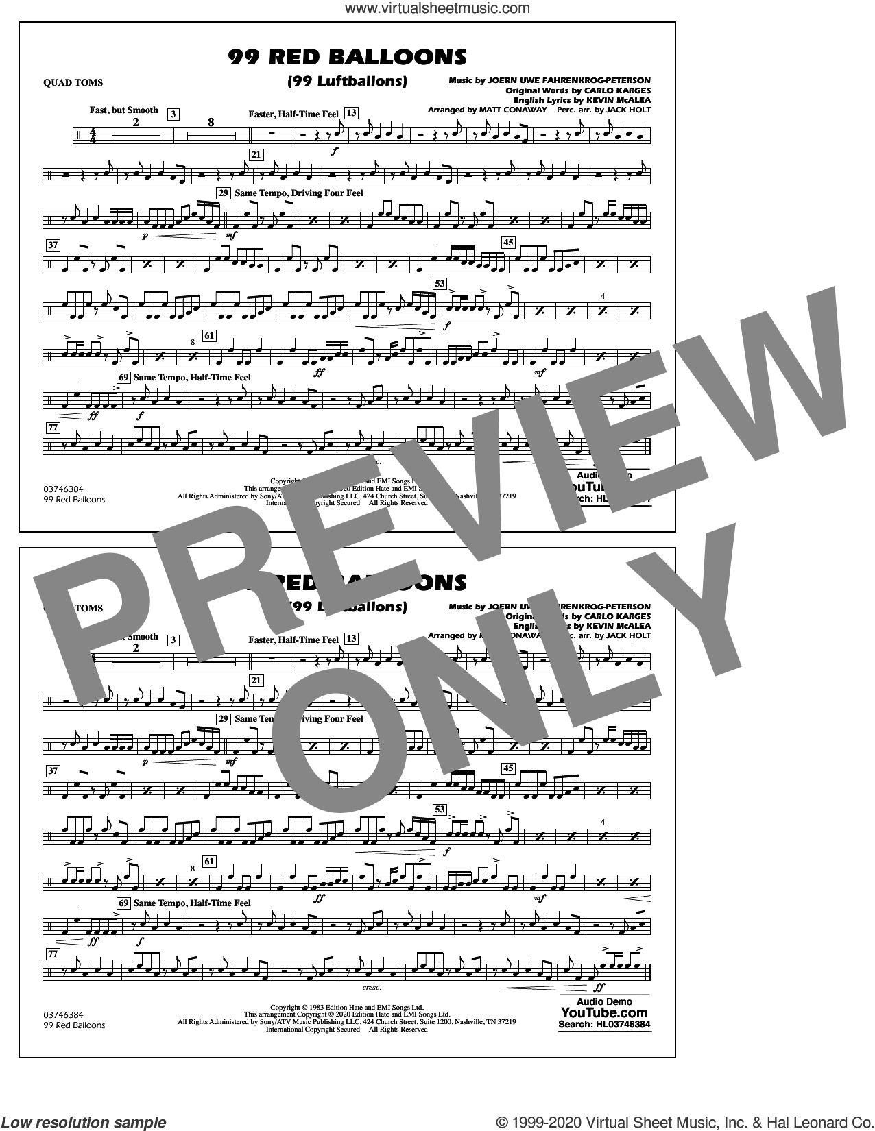 99 Red Balloons (arr. Holt and Conaway)