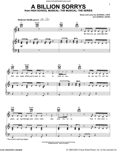 A Billion Sorrys (from High School Musical: The Musical: The Series)