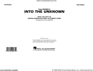 Into the Unknown (from Disney's Frozen 2) (arr. Paul Murtha)