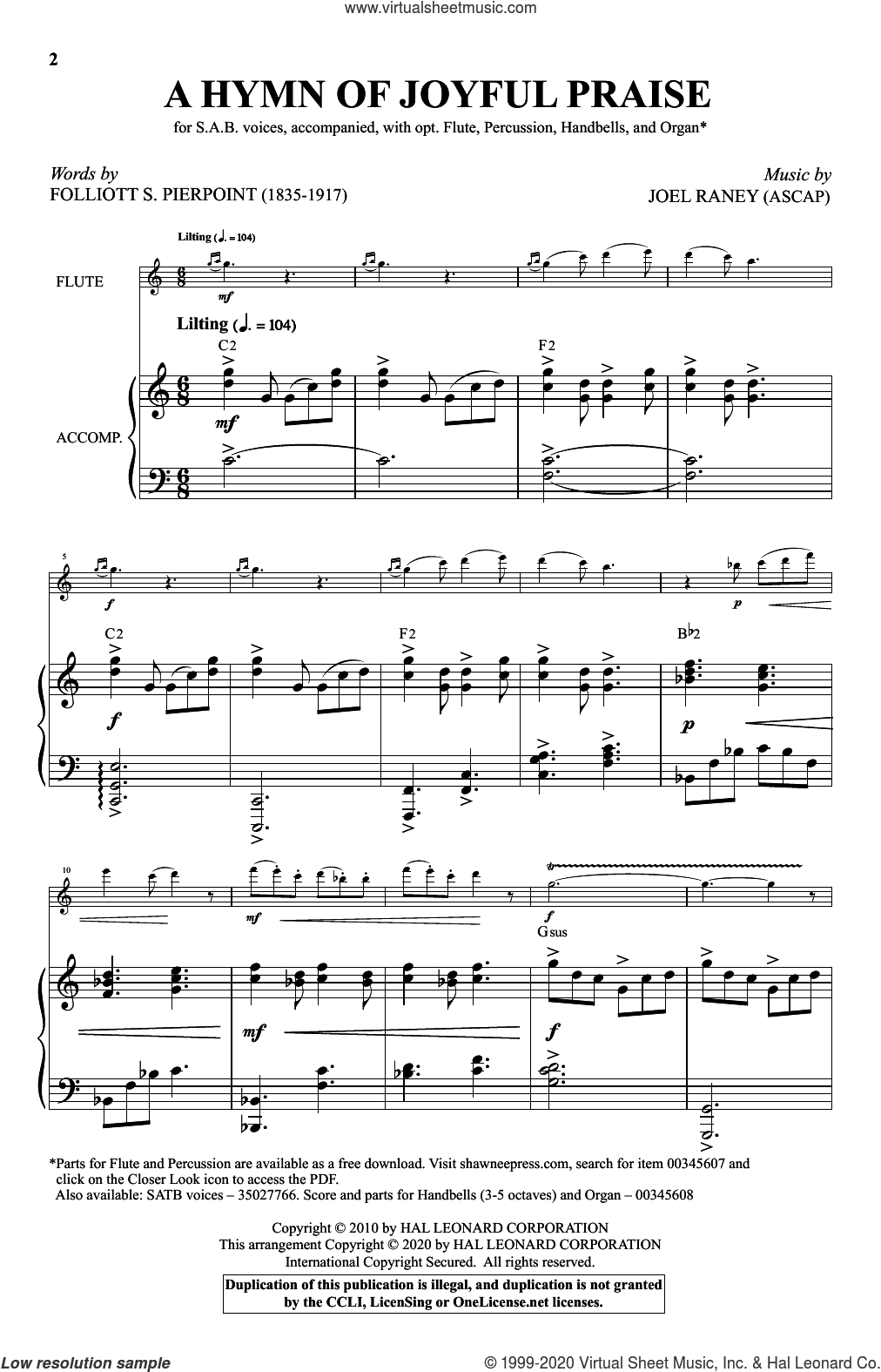 A Hymn Of Joyful Praise